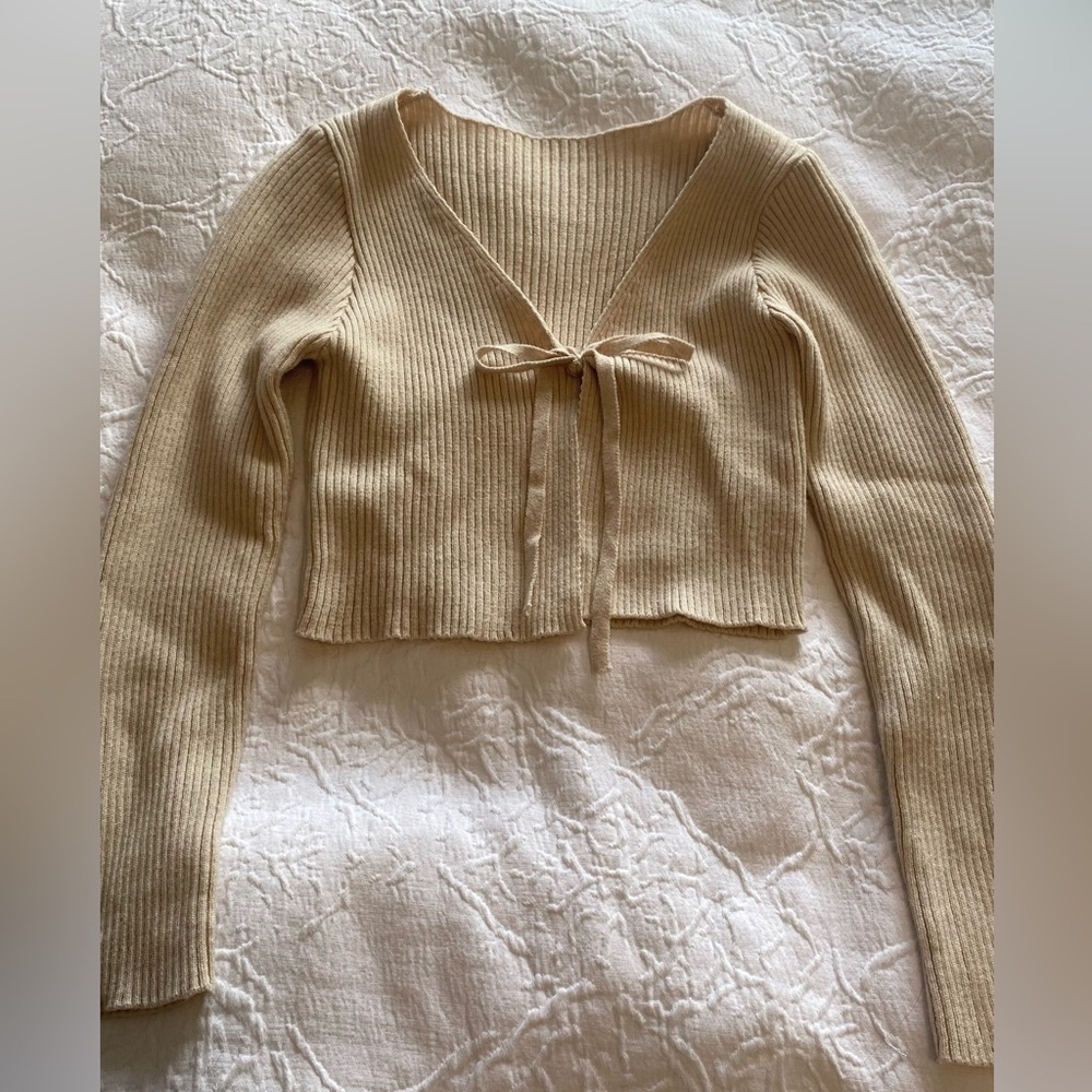 Tie Front Sweater